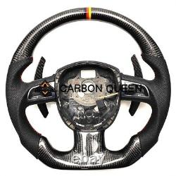REAL CARBON FIBER Steering Wheel FOR AUDI A4 A5 S4 S5 S6 S8 B7 B8 FIT FOR A5S5