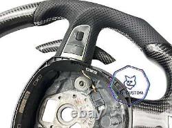 REAL CARBON FIBER Steering Wheel FOR AUDI A4 A5 S4 S5 S6 S8 B7 B8 FIT FOR A5S5