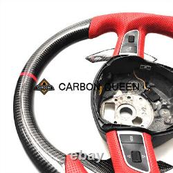 REAL CARBON FIBER Steering Wheel FOR AUDI A4 A5 S4 S5 S6 S8 B7 B8 FIT FOR A5S5
