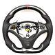 REAL CARBON FIBER Steering Wheel FOR BMW E90E92E82E87 RED STRIPE WithBLACK LEATHER