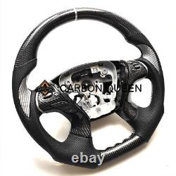 REAL CARBON FIBER Steering Wheel FOR INFINITI M35 M37 M56 Q70 11-19 YEARS