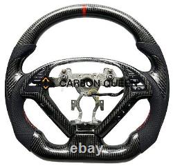 REAL CARBON FIBER Steering Wheel FOR INFINITI g37g25 G37X With CARBON THUMBGRIPS