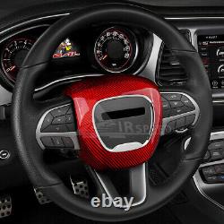 REAL HARD Carbon Fiber Steering Wheel Cover For Charger Durango Challenger 15-24