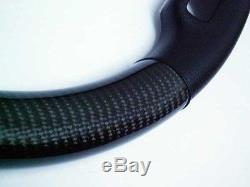 REAL LEATHER CARBON FIBER SPORT STEERING WHEEL COVER FOR BMW E65 E66 7 Series
