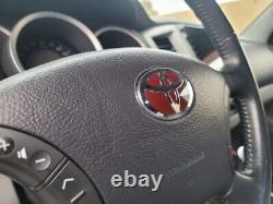 RED Steering Wheel Emblem ABS Cover Overlay JDM T Toy Yota