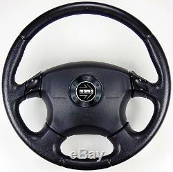 Rare Jdm Subaru Legacy Momo Steering Wheel Sport Shift Black Leather Be5 Bh5 Bh9