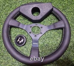Rare vintage MOMO Type C35 with cover center Steering Wheel honda horn button