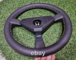 Rare vintage MOMO Type C35 with cover center Steering Wheel honda horn button