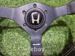 Rare vintage MOMO Type C35 with cover center Steering Wheel honda horn button