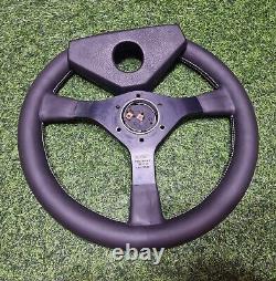 Rare vintage MOMO Type C35 with cover center Steering Wheel honda horn button