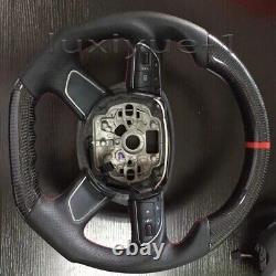 Real AUDI Carbon Fiber Steering Wheel for Audi A6 A7 A8 S8 S1 Q3 Q5 Q7 Q8 2013+
