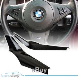 Real Carbon BMW 5-Series E60 Saloon M5 Model Steering Wheel Cover Trim 05-10
