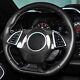 Real Carbon Fiber Car Steering Wheel Cover Trim For 2016-2023 Chevrolet Camaro