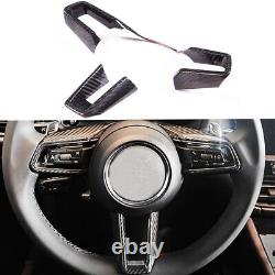 Real Carbon Fiber Car Steering Wheel Cover Trim For 2019-2022 Porsche 911