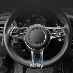Real Carbon Fiber Inner Steering Wheel Cover Trim For Porsche Macan 2018-2020