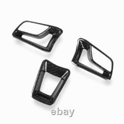 Real Carbon Fiber Inner Steering Wheel Cover Trim For Porsche Macan 2018-2020