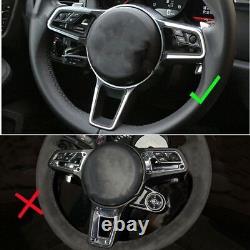 Real Carbon Fiber Inner Steering Wheel Cover Trim For Porsche Macan 2018-2020