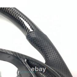 Real Carbon Fiber Leather Steering Wheel For Infiniti G37 G35 G25 Q40 QX50 Q60