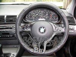 Real Carbon Fiber Sport Steering Wheel Cover for BMW E46 3 Series
