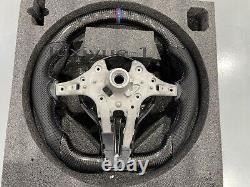 Real Carbon Fiber Steering Wheel+Cover For BMW 4 Series F32 F36 F33 M4 F80 F02 X