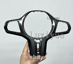 Real Carbon Fiber Steering Wheel Cover For BMW M2 M3 M4 G30 G20 G21 G28 G80 G01