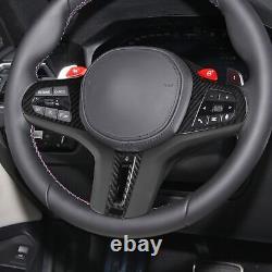 Real Carbon Fiber Steering Wheel Cover For BMW X3M X4M X5M X6M F95 F96 F97 F98
