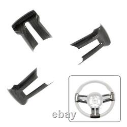 Real Carbon Fiber Steering Wheel Cover For Ford Mustang 2010-2014 Replacement