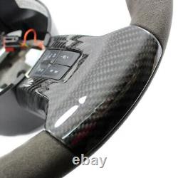Real Carbon Fiber Steering Wheel Cover For Ford Mustang 2010-2014 Replacement