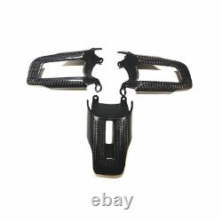 Real Carbon Fiber Steering Wheel Cover For Ford Mustang 2015-2023 Replacement
