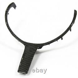 Real Carbon Fiber Steering Wheel Cover Trim Decor Fit for BMW M3 M4 M5 X5