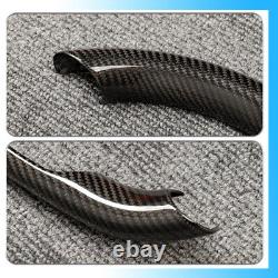 Real Carbon Fiber Steering Wheel Cover Trim Fit For Rivian R1S R1T 2022-2024