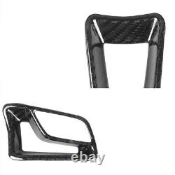 Real Carbon Fiber Steering Wheel Cover Trim For Porsche 718 Boxster Macan 911