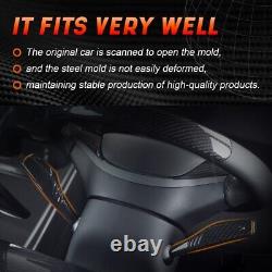 Real Carbon Fiber Steering Wheel Cover Trim For tesla model Y 2024 Interior