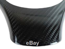 Real Carbon Fiber Steering Wheel Cover Trim Overlay For BMW 08-12 E90 E92 E93 M3