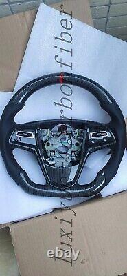 Real Carbon Fiber Steering Wheel+Cover for Cadillac CTS-V CTS ATS ATS-V in stock
