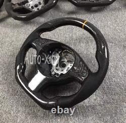 Real Carbon Fiber Steering Wheel For BMW E46 M3+ Cover (No paddle holes) 2001-06