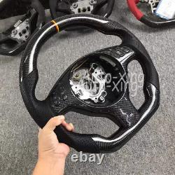 Real Carbon Fiber Steering Wheel For BMW E46 M3+ Cover (No paddle holes) 2001-06