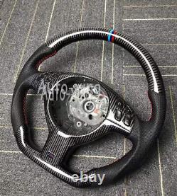 Real Carbon Fiber Steering Wheel For BMW E46 M3+ Cover (No paddle holes) 2001-06