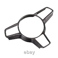 Real Carbon Fiber Steering Wheel Frame Cover Overly Fit For Porsche Macan