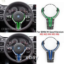 Real Carbon Fiber Steering Wheel Replacement Trim For BMW F80 M3 F82 F83 M4 F10