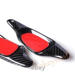 Real Carbon Fiber Steering Wheel Shifter Paddle Cover For Audi S3 S5 S6 RS3 RS6
