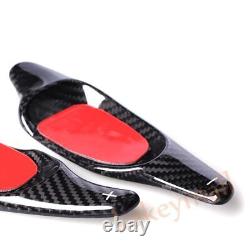 Real Carbon Fiber Steering Wheel Shifter Paddle Cover For Audi S3 S5 S6 RS3 RS6