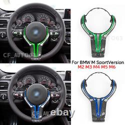 Real Carbon Fiber Steering Wheel Trim For BMW F20 F22 F30 F31 F33 F36 F10 F06 X5