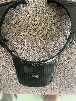 Real Carbon Fiber Steering wheel Cover For BMW 5/6S M5 M6 E60 E61 E63 E64Replace