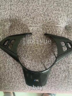 Real Carbon Fiber Steering wheel Cover For BMW 5/6S M5 M6 E60 E61 E63 E64Replace
