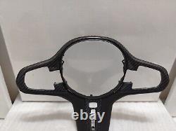 Real Carbon Fiber steering wheel button Cover for BMW 5/6/7/8 S X3/5/7 X3M X5M