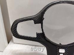 Real Carbon Fiber steering wheel button Cover for BMW 5/6/7/8 S X3/5/7 X3M X5M