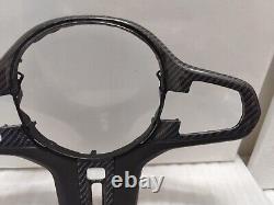 Real Carbon Fiber steering wheel button Cover for BMW 5/6/7/8 S X3/5/7 X3M X5M