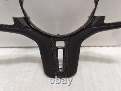 Real Carbon Fiber steering wheel button Cover for BMW 5/6/7/8 S X3/5/7 X3M X5M