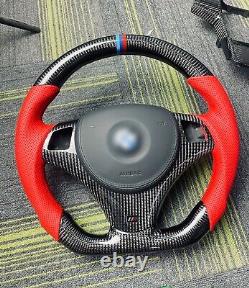 Real Carbon fiber Steering wheel+Cover For BMW 3s320i 325i 330i 335i E90 E91 E92
